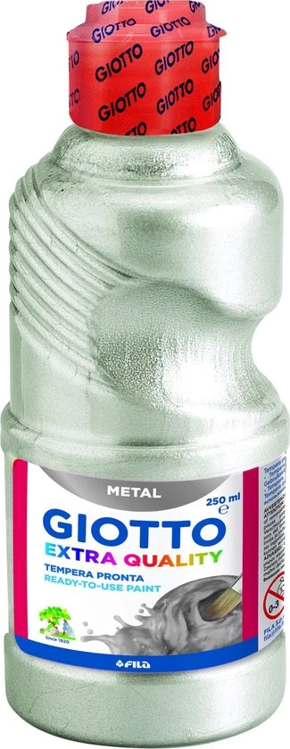 Giotto Bottle 250 Ml Metal Paint Silver 3 Giotto Bottle 250 Ml Metal Paint Silver