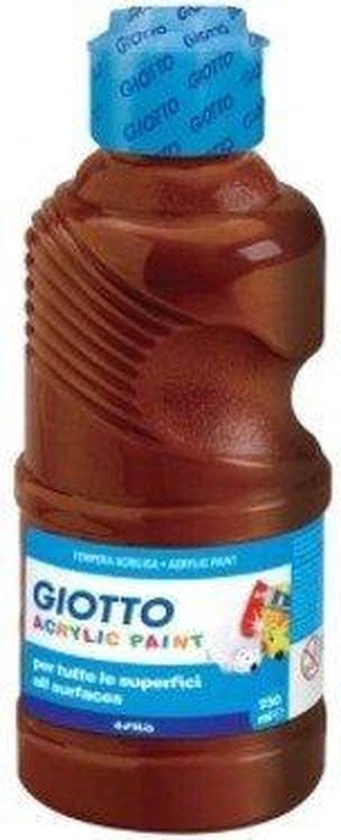 Giotto Bottle 500 Ml Poster Paint Brown 3 Giotto Bottle 500 Ml Poster Paint Brown