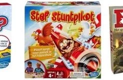 Hasbro Spellenbundel - 3 Stuks - Wie Is Het & Risk & Stef Stuntpiloot
