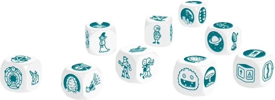 Merkloos Spellenbundel - Dobbelspel - 2 Stuks - Rory's Story Cubes Voyages & Astro 10 Merkloos Spellenbundel - Dobbelspel - 2 Stuks - Rory's Story Cubes Voyages & Astro - Afbeelding 8