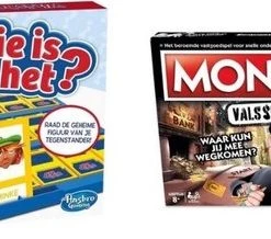 Hasbro Spellenbundel - 2 Stuks - Wie Is Het & Monopoly Valsspelereditie