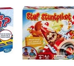 Hasbro Spellenbundel - 3 Stuks - Wie Is Het & Jenga & Stef Stuntpiloot