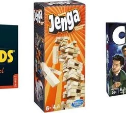 Hasbro Spellenbundel - 3 Stuks - 30 Seconds & Jenga & Cluedo