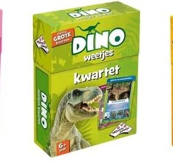 Merkloos Spellenbundel - Kwartet - 3 Stuks - Paarden Kwartet & Dino Kwartet & Huisdieren Kwartet