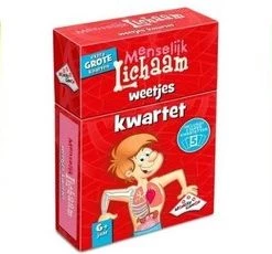 Identity Games Spellenbundel - Kwartet - 3 Stuks - Dino Kwartet & Menselijk Lichaam Kwartet & Sport Weetjes Kwartet
