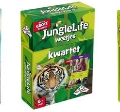 Identity Games Spellenbundel - Kwartet - 3 Stuks - Sealife Kwartet & Junglelife Kwartet & Dino Kwartet