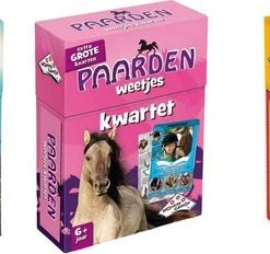 Merkloos Spellenbundel - Kwartet - 3 Stuks - Sealife Kwartet & Paarden Kwartet & Kikker Junior Kwartet