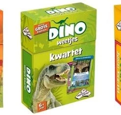 Identity Games Spellenbundel - Kwartet - 3 Stuks - Wildlife Kwartet & Dino Kwartet & Kikker Jr. Kwartet