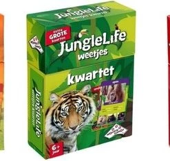 Identity Games Spellenbundel - Kwartet - 3 Stuks - Wildlife Kwartet & Junglelife Kwartet & Menselijk Lichaam