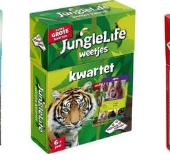 Merkloos Spellenbundel - Kwartet - 3 Stuks - Sealife Kwartet & Junglelife Kwartet & Menselijk Lichaam Kwartet