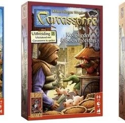 999 Games Spellenbundel - 3 Stuks - Carcassonne & Kooplieden En Bouwmeesters & Burgemeesters En Abdijen
