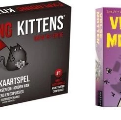 999 Games Spellenbundel - Kaartspel - 2 Stuks - Exploding Kittens NSFW (18+) & Valse Motten