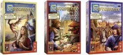 1005 GAMES Spellenbundel - 3 Stuks - Carcassonne Draak, Fee&Jonkvrouw & Kooplieden&Bouwmeesters & Graaf, Koning&Consorten