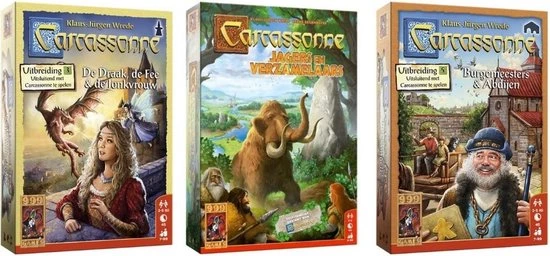 999 Games Spellenbundel - 3 Stuks - Carcassonne Draak, Fee&Jonkvrouw & Jagers&Verzamelaars & Burgemeesters En Abdijen 3 999 Games Spellenbundel - 3 Stuks - Carcassonne Draak, Fee&Jonkvrouw & Jagers&Verzamelaars & Burgemeesters En Abdijen
