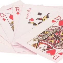 Merkloos 8x Pakjes Mini Basic Speelkaarten 5.5 X 4 Cm In Doosje Van Karton - Handig Formaatje Kleine Kaartspelletjes - Uitdeelspeelgoed