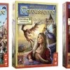 999 Games Spellenbundel - 3 Stuks - Carcassonne Draak, Fee En Jonkvrouw & Het Circus & Kooplieden En Bouwmeesters