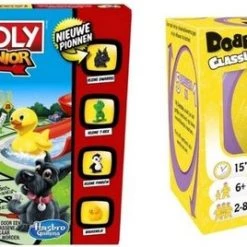 Hasbro Spellenbundel - 2 Stuks - Monopoly Junior & Dobble Classic