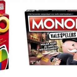 Hasbro Spellenbundel - 2 Stuks - UNO & Monopoly Valsspelerseditie