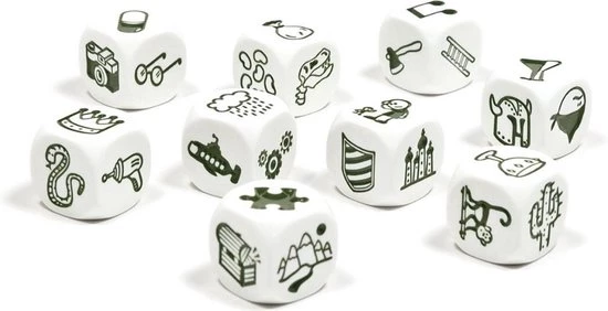Merkloos Spellenbundel - Dobbelspel - 2 Stuks - Rory's Story Cubes Voyages & Astro 7 Merkloos Spellenbundel - Dobbelspel - 2 Stuks - Rory's Story Cubes Voyages & Astro - Afbeelding 5