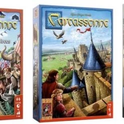 999 Games Spellenbundel - 3 Stuks - Carcassonne & Uitbreidingen Het Circus & De Toren