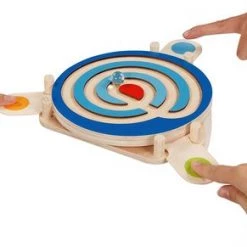 Goki Behendigheidsspel: PARCOURS 27,5x25x3,2cm, Hout, 2-zijdig Bespeelbaar, 4+ -Kinderspellen Verkoopwinkel 550x291 1
