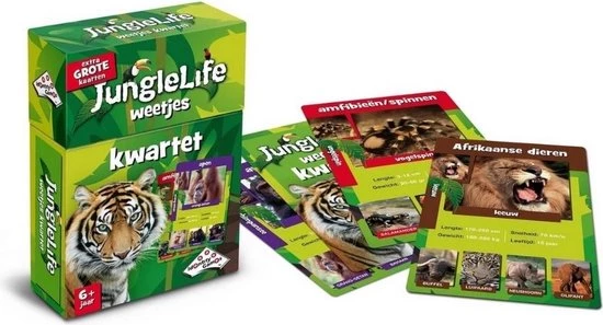 Identity Games Spellenbundel - Kwartet - 3 Stuks - Junglelife Kwartet & Kikker Junior Kwartet & Huisdieren Kwartet 5 Identity Games Spellenbundel - Kwartet - 3 Stuks - Junglelife Kwartet & Kikker Junior Kwartet & Huisdieren Kwartet - Afbeelding 3