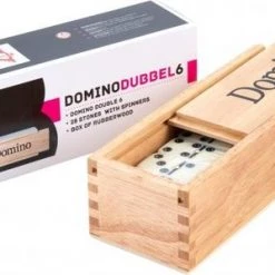 Engelhart Domino Dubbel 6 Junior Hout 5 Cm Wit/zwart -Kinderspellen Verkoopwinkel 550x299
