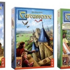 999 Games Spellenbundel - 3 Stuks - Carcassonne & Uitbreidingen De Toren & Bruggen, Burchten En Bazaars