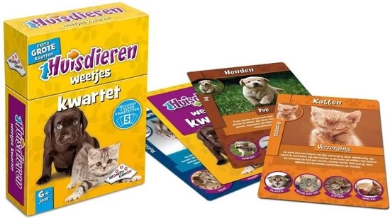 Identity Games Spellenbundel - Kwartet - 3 Stuks - Wildlife Kwartet & Kikker Junior Kwartet & Huisdieren Kwartet 10 Identity Games Spellenbundel - Kwartet - 3 Stuks - Wildlife Kwartet & Kikker Junior Kwartet & Huisdieren Kwartet - Afbeelding 8