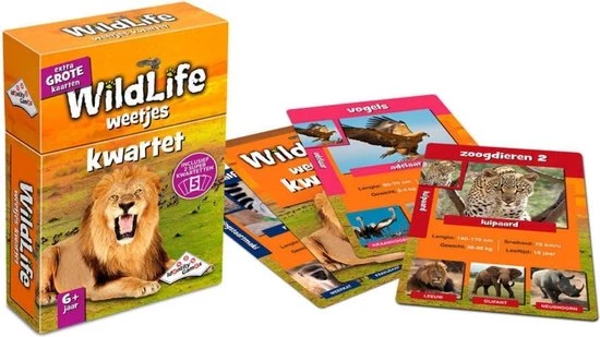 Merkloos Spellenbundel - Kwartet - 3 Stuks - Wildlife Kwartet & Kikker Junior Kwartet & Huisdieren Kwartet 5 Merkloos Spellenbundel - Kwartet - 3 Stuks - Wildlife Kwartet & Kikker Junior Kwartet & Huisdieren Kwartet - Afbeelding 3