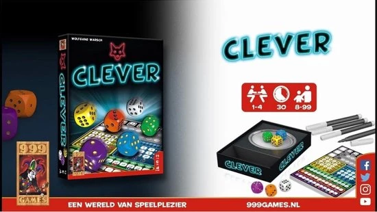 Merkloos Spellenbundel - Kaartspel - Dobbelspel - 2 Stuks - Clever & Vlotte Geesten 6 Merkloos Spellenbundel - Kaartspel - Dobbelspel - 2 Stuks - Clever & Vlotte Geesten - Afbeelding 4