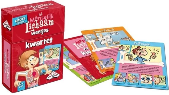Merkloos Spellenbundel - Kwartet - 3 Stuks -Menselijk Lichaam Kwartet & Huisdieren Kwartet & Sport Weetjes Kwartet 5 Merkloos Spellenbundel - Kwartet - 3 Stuks -Menselijk Lichaam Kwartet & Huisdieren Kwartet & Sport Weetjes Kwartet - Afbeelding 3