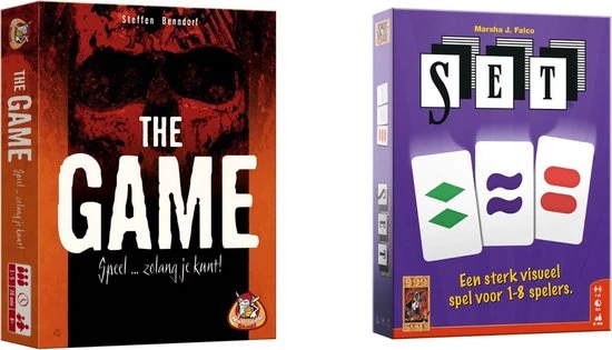 Merkloos Spellenbundel - Kaartspel - 2 Stuks - The Game & SET! 3 Merkloos Spellenbundel - Kaartspel - 2 Stuks - The Game & SET!