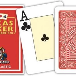 Merkloos Modiano Poker Speelkaarten Rood 2 Index