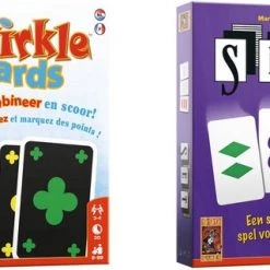 Merkloos Spellenbundel - Kaartspel - 2 Stuks - Qwirkle & SET!