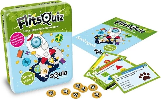 Educatieve Spellenbundel - Squla - 3 Stuks - Flitsquiz Groep 1 T/m 8 - Kaartspel 5 Educatieve Spellenbundel - Squla - 3 Stuks - Flitsquiz Groep 1 T/m 8 - Kaartspel - Afbeelding 3