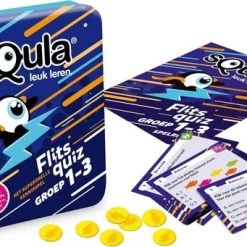 Educatieve Spellenbundel - Squla - 3 Stuks - Flitsquiz Groep 1 T/m 8 - Kaartspel