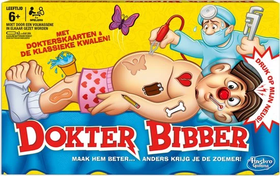 Hasbro Gaming Dokter Bibber - Kinderspel 3 Hasbro Gaming Dokter Bibber - Kinderspel