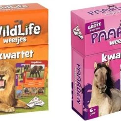 Identity Games Spellenbundel - Kwartet - 2 Stuks - Wildlife Kwartet & Paarden Kwartet