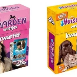 Identity Games Spellenbundel - Kwartet - 2 Stuks - Paarden Kwartet & Huisdieren Kwartet