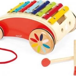Janod Tatoo Rijdende Xylofoon - Rood -Kinderspellen Verkoopwinkel 550x361 37