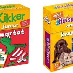 Identity Games Spellenbundel - Kwartet - 2 Stuks - Kikker Jr. Kwartet & Huisdieren Kwartet