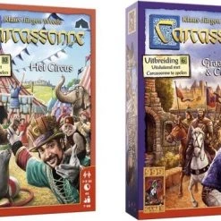 999 Games Uitbreidingsbundel - 2 Stuks - Carcassonne Het Circus & Graaf, Koning En Consorten