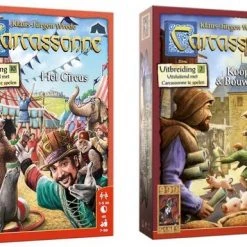 999 Games Uitbreidingsbundel - 2 Stuks - Carcassonne Het Circus & Kooplieden En Bouwmeesters