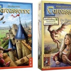 999 Games Spellenbundel - 2 Stuks - Carcassonne & Carcassonne: De Draak, De Fee En De Jonkvrouw