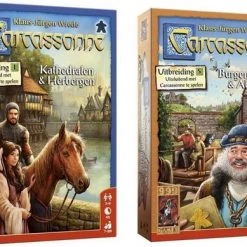 999 Games Spellenbundel - 2 Stuks - Carcassonne Kathedralen En Herbergen & Burgemeesters En Abdijen