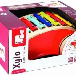 Janod Tatoo Rijdende Xylofoon - Rood -Kinderspellen Verkoopwinkel 550x391 1