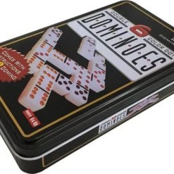 Merkloos Longfield Double 6 Domino In Blik - Speelgoed - Spellen -Kinderspellen Verkoopwinkel 550x394 6