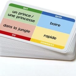 Drama Nerds WIEWATWAARHOE Verhaalkaartjes Frans 6 Drama Nerds WIEWATWAARHOE Verhaalkaartjes Frans -Kinderspellen Verkoopwinkel 550x399 4