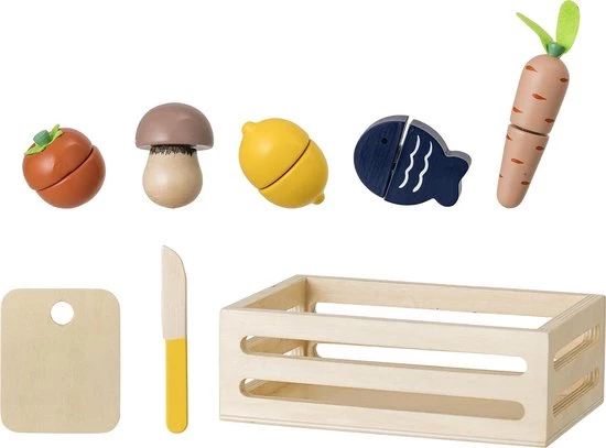 Bloomingville Speelgoed Eten, Nature, Plywood 6 Bloomingville Speelgoed Eten, Nature, Plywood - Afbeelding 4